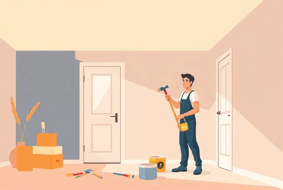 Intérieur rénové après travaux de peinture à Saint-Germain-en-Laye
