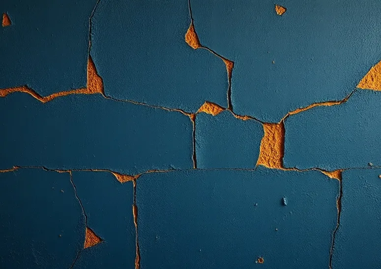 Ponçage et rebouchage des fissures avant mise en peinture